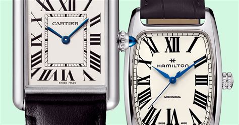 watches similar to cartier tank.